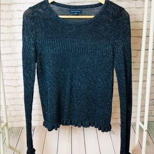 Blue Sparkle Knit Sweater